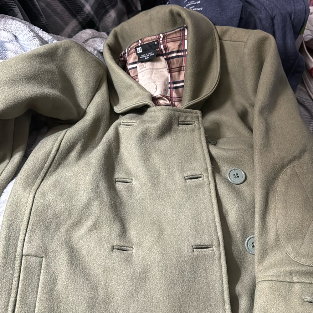 Olive green small DC button up petty coat